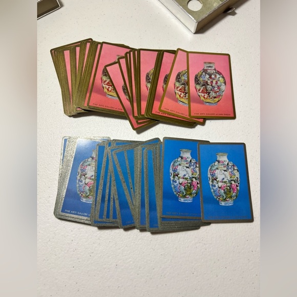 Fine Arts Gallery Of San Diego VTG Congress Playing Cards 2 Deck Complete Vases - Picture 11 of 11